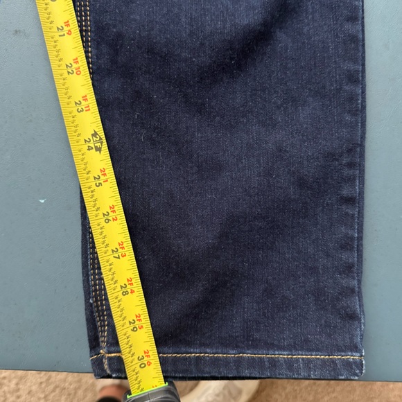 Chico's Dark Indigo Girlfriend Straight Leg Jeans Chico’s 2.5 Size 14 - Picture 11 of 16